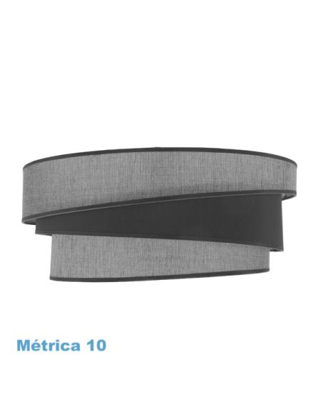 Pantalla Colgante Hara M10 Gris 50dx40dx22h Difusor Incluido
