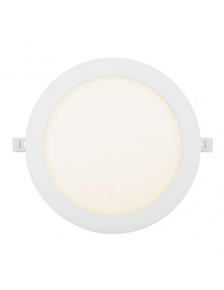 Downlight Obsidiana 24w 4000k Blanco Redondo 2040lm  2,5x30x30 Cm Corte 27,5 Cm