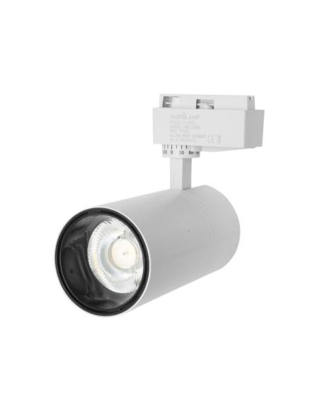 Foco Carril 20w 4000k Anzo Blanco 1800lm 36º Orientable 330º Regx18x6,2 Cm
