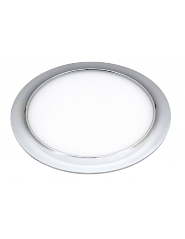 Downlight 20w 3000k Trevor Cromo 1600lm 1,5x23x23 Cm Corte 21d