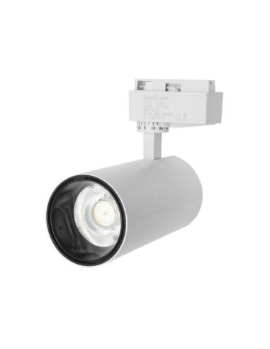 Foco Carril 30w 4000k Anzo Blanco 2700lm 36º  Orientable 360º Regx22x7,5 Cm