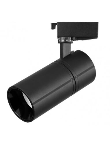 Foco Carril 30w 4000k Anzo Negro 2700lm 36º Orientable 330º Regx22x7,5 Cm