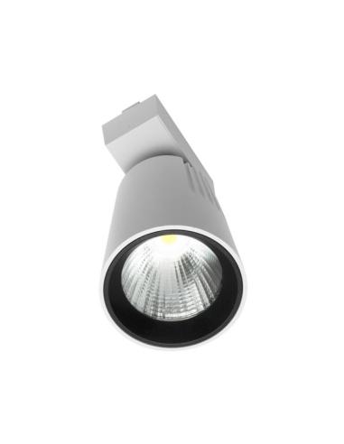 Foco Carril 20w 2700k Telma Blanco 1800lm 36º Orientable 330º Regx15,5x8,2 Cm