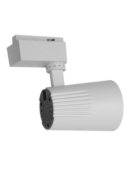 Foco Carril 20w 6000k Telma Blanco 1800lm 36º Orientable 330º Regx15,5x8,2 Cm