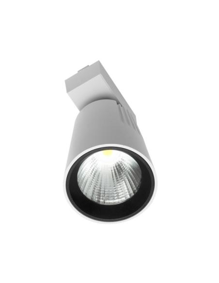 Foco Carril 20w 6000k Telma Blanco 1800lm 36º Orientable 330º Regx15,5x8,2 Cm
