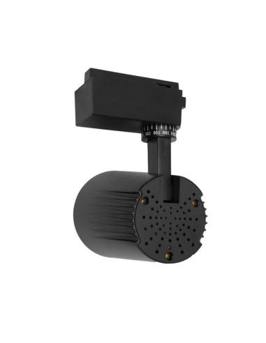 Foco Carril 30w 6000k Telma Negro 2700lm 36º Orientable 330º Regx19x9 Cm