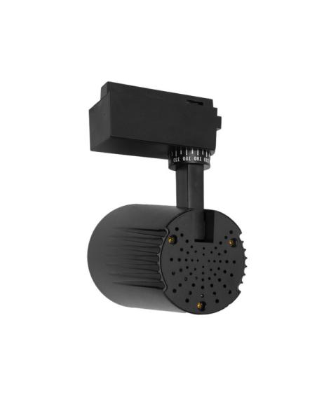 Foco Carril 30w 6000k Telma Negro 2700lm 36º Orientable 330º Regx19x9 Cm