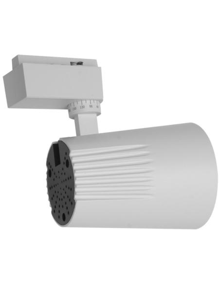 Foco Carril 40w 6000k Telma Blanco 3600lm 36º Orientable 330º Regx21x10,5 Cm