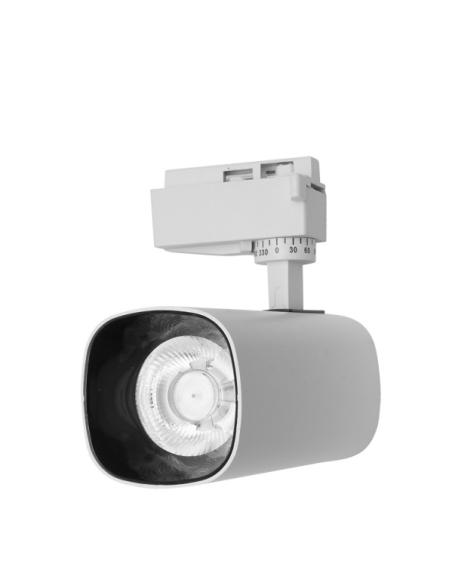 Foco Carril 30w 2700k Alfil Blanco 2700lm 36º Orientable 330º Regx19x7,5 Cm