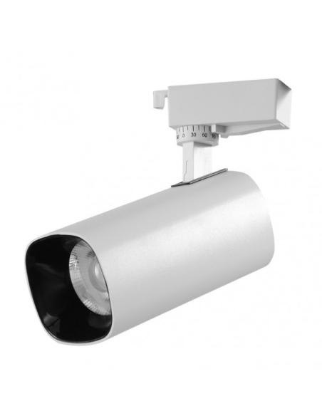 Foco Carril 30w 4000k Alfil Blanco 2700lm 36º Orientable 330º Regx19x7,5 Cm