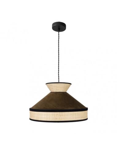 Colgante Fabrizio 1xe27 Natural/marron Regx40x40 Cm