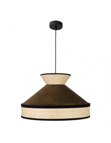 Colgante Fabrizio 1xe27 Natural/marron Regx50x50 Cm