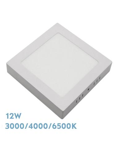 Downlight Superf.gabro 12w 3000k-4000k-6500k Blanco 1080lm 3,5x17x17 Cm