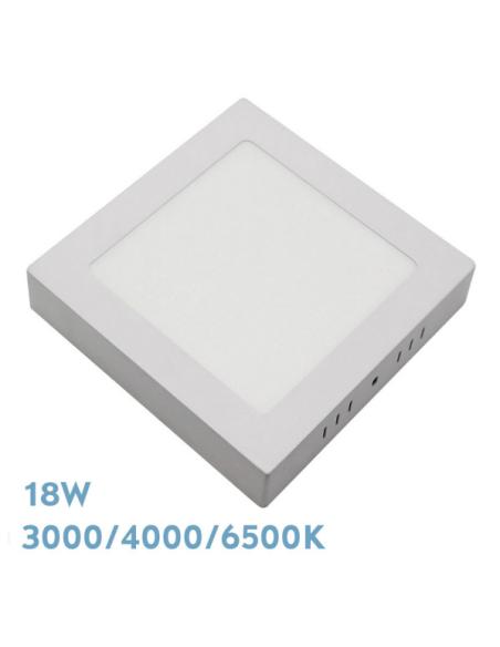 Downlight Superf.gabro 18w 3000k-4000k-6500k Blanco 1620lm 3,5x22x22 Cm