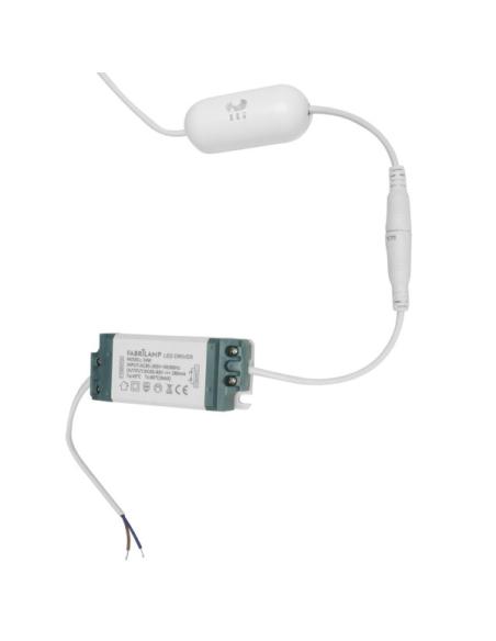 Downlight Superf.gabro 18w 3000k-4000k-6500k Blanco 1620lm 3,5x22x22 Cm