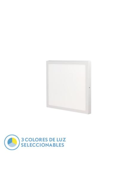 Panel Llano 36w 3000k-4000k-6500k 3,8x40x40 Cm Blanco 3600lm