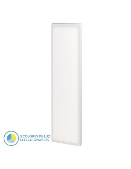 Panel Llano 72w 3000k-4000k-6500k 3,8x30x120 Cm Blanco 7200lm
