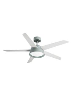 Ventilador 25w Dc Verde Lebeche 5 Aspas Rev.  Blanca/haya 6 Vel. 3000-4000-6000k 132d Remoto,memoria Y Temporizador 2