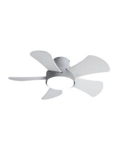 Ventilador 25w Dc Gris Gregario 5 Aspas Rev.  Blanca/haya 6 Vel.3000-4000-6000k 82D Remoto,memoria y Temporizador 2