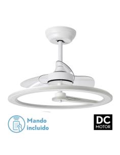 Ventilador 110w Dc Chom Blanco 3Asp.Transp. 46/66x62x62cm 6 Vel. 3 Colores C/remoto, Memoria Y Temporizador 9350lm
