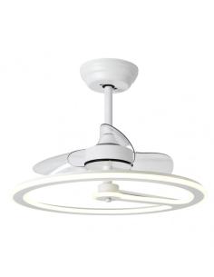 Ventilador 110w Dc Chom Blanco 3Asp.Transp. 46/66x62x62cm 6 Vel. 3 Colores C/remoto, Memoria Y Temporizador 9350lm 2