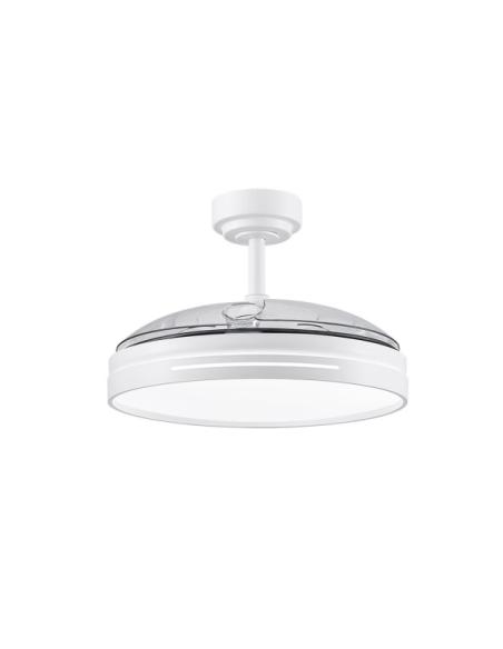 Ventilador DC 72w Micenas Blanco 3 Aspas Transp. 108d 6 Veloc. 7200lm 3 Colores  C/remoto, Memoria Y  Temporizador 24