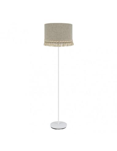Pie Salon Vera 1xe27 Blanco/beis 163x40x40 Cm