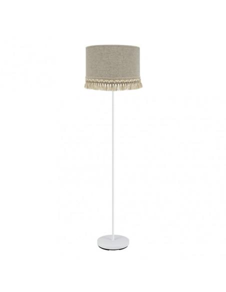 Pie Salon Vera 1xe27 Blanco/beis 163x40x40 Cm