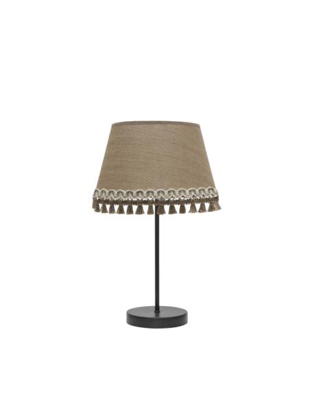 Sobremesa Ada 1xe14 Negro/arena 43x25x25 Cm