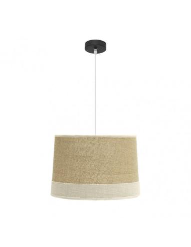 Colgante Tietar 1xe27 Saco/beis  Regx40x40 Cm