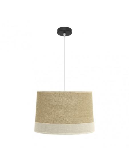 Colgante Tietar 1xe27 Saco/beis  Regx40x40 Cm