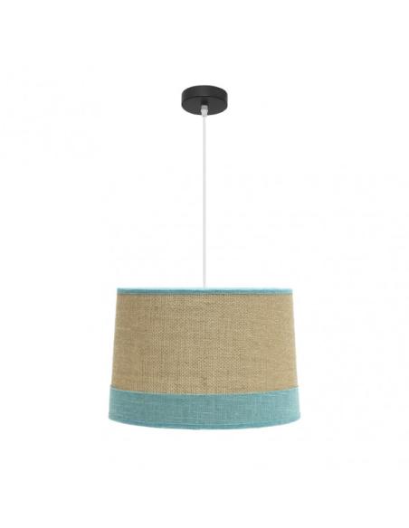 Colgante Tietar 1xe27 Saco/turquesa  Regx40x40 Cm