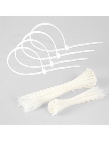Bolsa 100 Bridas Util Blancas 2,5x150mm 100% Nylon 66 Resistentes Y Duraderas