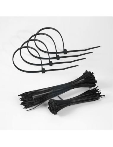 Bolsa 100 Bridas Util Negras 2,5x150mm 100% Nylon 66 Resistentes Y Duraderas