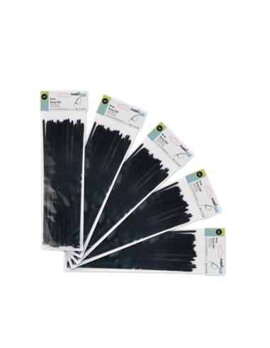 Bolsa 100 Bridas Util Negras 3,6x200mm. 100% Nylon 66 Resistentes Y Duraderas