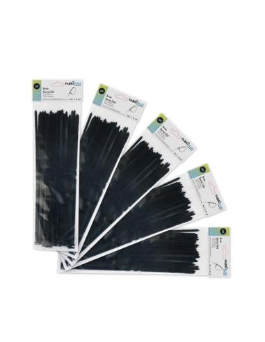 Bolsa 100 Bridas Util Negras 3,6x300mm. 100% Nylon 66 Resistentes Y Duraderas