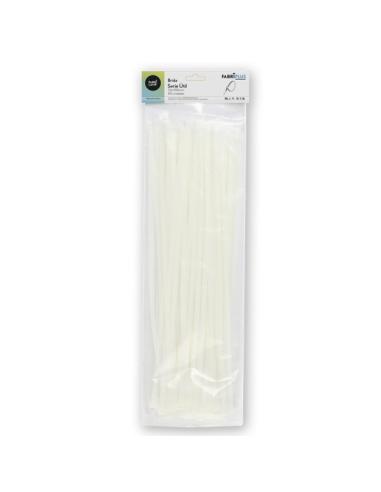 Bolsa 50 Bridas Util Blancas 7,6x550mm. 100% Nylon 66 Resistentes Y Duraderas