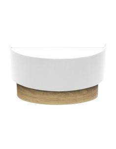 Aplique Tania 1xe27 Blanco/madera Clara 15x30x16 Cm