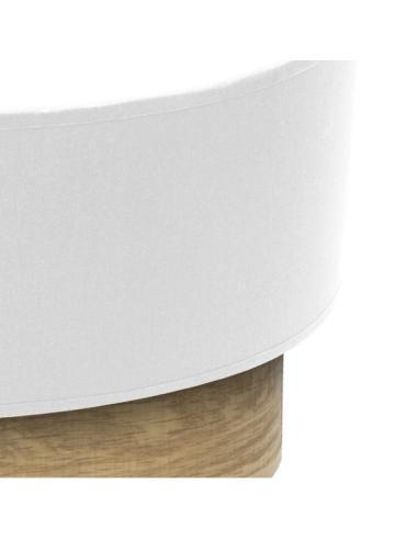 Aplique Tania 1xe27 Blanco/madera Clara 15x30x16 Cm