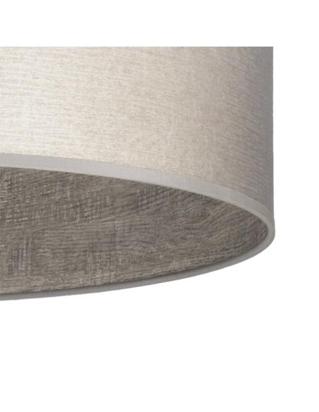 Sobremesa Alto Tania 1xe27 Niquel/madera Gris 62x30x30 Cm