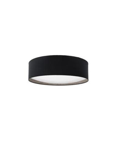Plafon 72w Tania Negro/madera Gris 14x50x50 Cm 5616lm 3000k,4000k,6500k