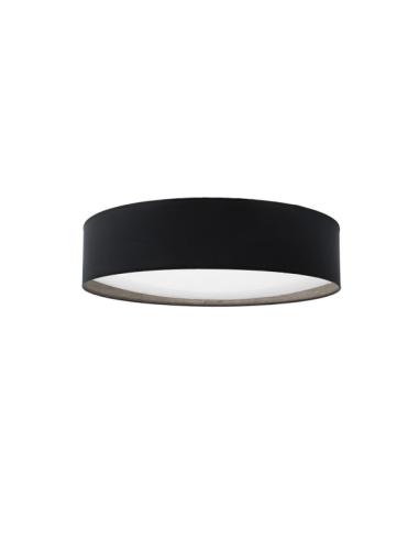 Plafon 96w Tania Negro/madera Gris 14x60x60 Cm 7488lm 3000k,4000k,6500k
