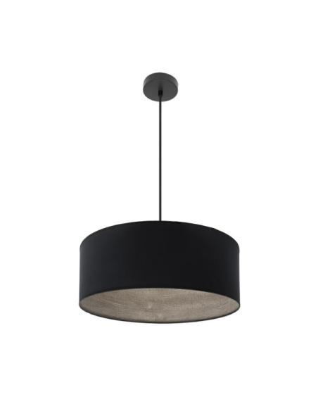 Colgante Tania 1xe27 Negro/negro-madera Gris Regx50x50 Cm