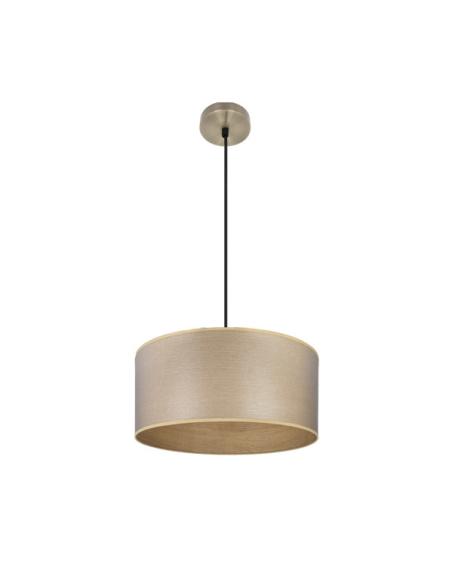 Colgante Tania 1xe27 Cuero/madera Clara Regx40x40 Cm