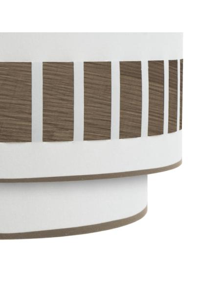 Aplique Ivanna 1xe27 Blanco-madera Oscura 17x30x15 Cm