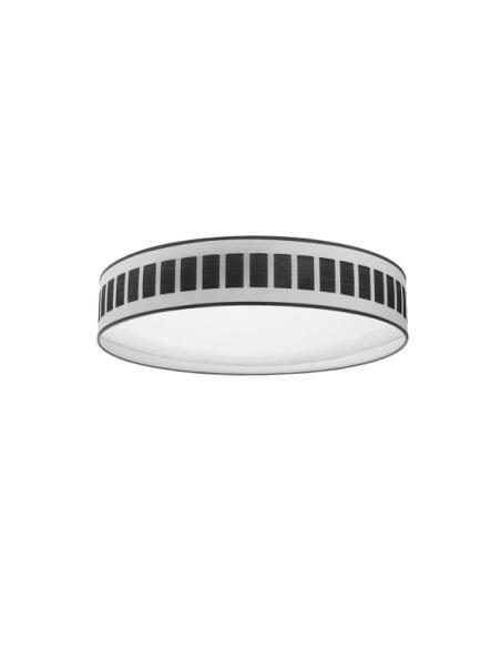 Plafon 96w Ivanna Blanco-madera Negra 7488lm 3000k,4000k,6500k 14x60x60 Cm