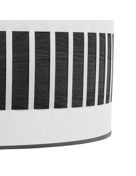 Colgante Ivanna 1xe27 Negro/blanco-madera Negra Regx40x40 Cm