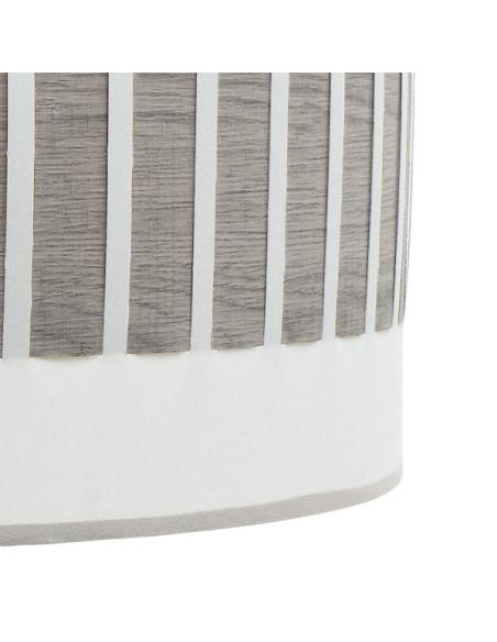 Colgante Ivanna 3xe27 Niquel/blanco-madera Gris Regx60x60 Cm