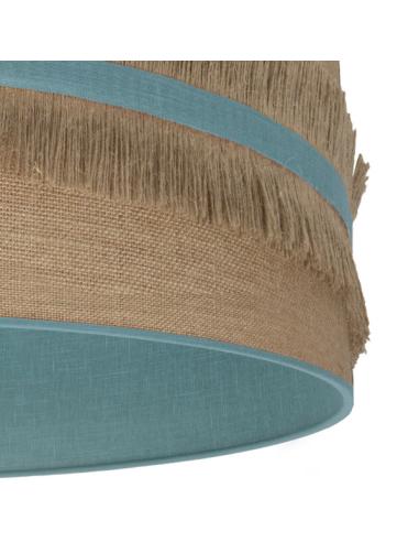 Sobremesa Natalia 1xe14 Niquel/saco-turquesa 43x17x17 Cm