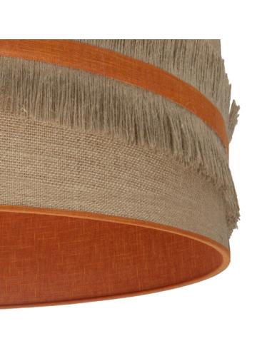 Sobremesa Grand Natalia 1xe27 Niquel/saco-naranja 62x30x30 Cm